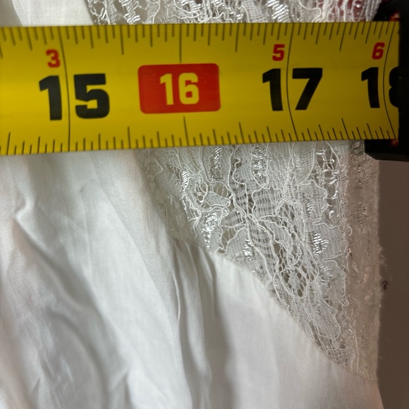 NWT Millau LF Women White Lace Tank Top in size XS. long length - Picture 8 of 9